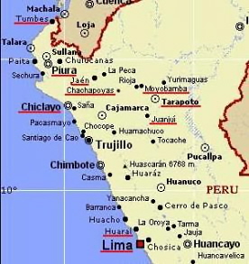 Northern Peru Map
